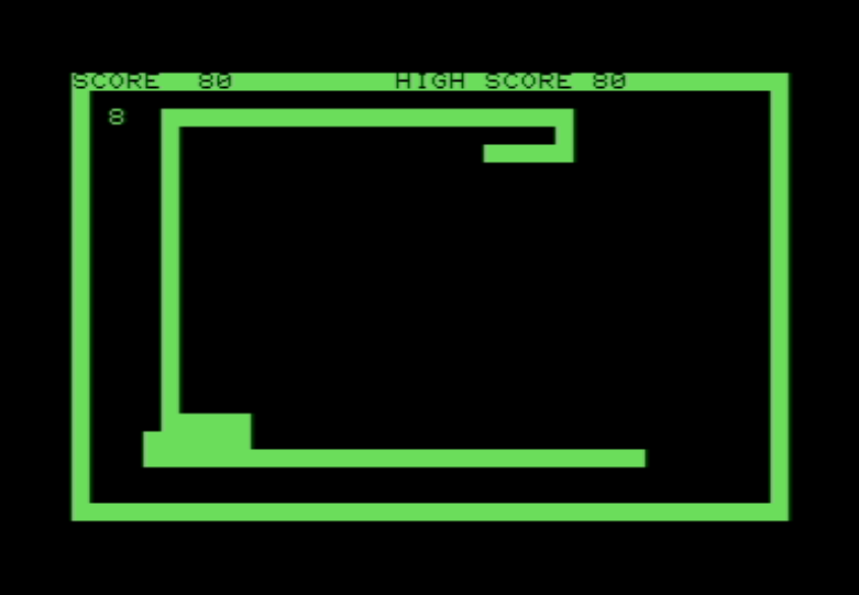 PET Snake game screenshot for Commodore PET